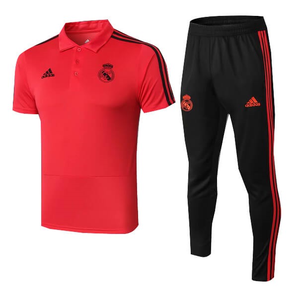 Polo Conjunto Completo Real Madrid 2018-2019 Rojo